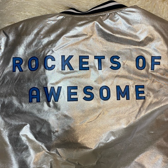 Trendy kids coat in cool silver color - Picture 2 of 5